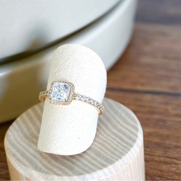 Pandora Jewelry - Pandora Square Sparkle Halo Ring